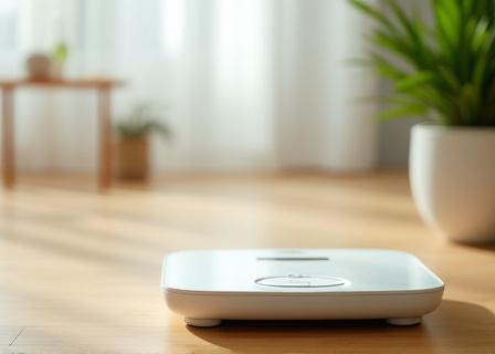 Analizador de composición corporal en consultorio moderno